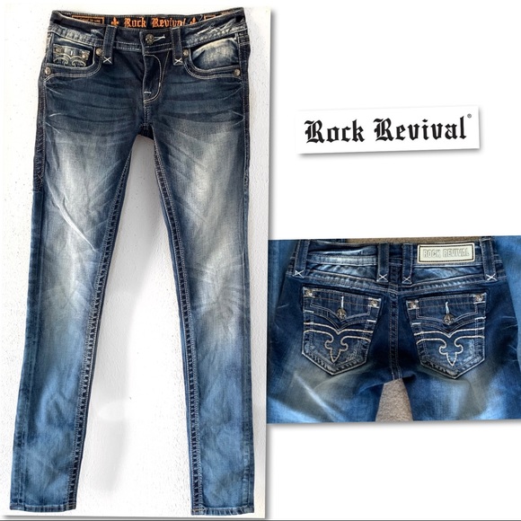 Rock Revival Denim - Rock Revival Alivia Skinny Jeans SZ 26 x 31 Rock Revival Denim - Rock Revival Alivia Skinny Jeans SZ 26 x 31